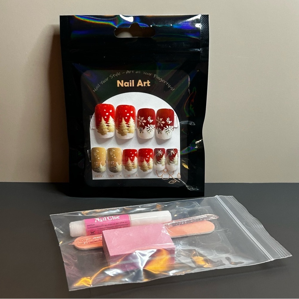 29 Piece Nail Art Set Christmas Winter New Year Theme